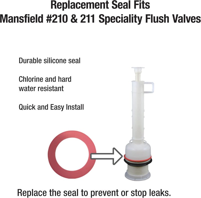 Fluidmaster K-400A-023 Mansfield Toilet Fill Valve and Flush Valve Seal Repair Kit - Image 3